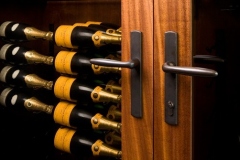 Custom Wine Cabinet With Metal Door Hardware SL