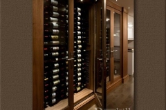 Walnut Custom Display Wine Cabinet – And Cooling System SL