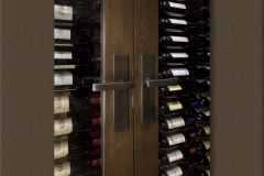 Brushed Aluminium Hardware - a Contemporary Entrance to Wine Cabinet SL-TR-04