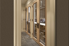 White Oak Four Door Built-In Wine Cabinet -WH2-01 - SL