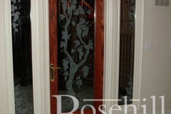 Custom Designed Wine Cellar Door – With Side Panel Windows SL