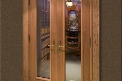 Custom Design Wine Cellar Double Door Entry SL