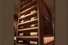 End Cap display for custom wine room (SL)
