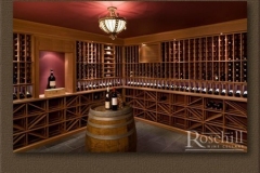 Dark Wooden Designed Wine Cellar