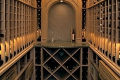 Raised Arch Ceiling within Custom Wine Cellar SL