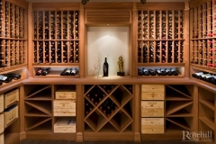 Sapele Wine Cellar with Presentation Storage and Tasting Niche SL