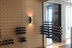 Cable system wine rack holders