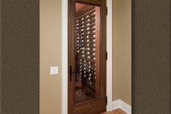 CA-01-Rosehill – Custom Walnut Door with Beeswax Finish for Wine Cellar SL