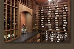 CA-03-Rosehill – Wine Cellar Feature Wall with Label Forward Display SL