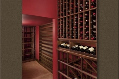 GI-07-Rosehill – Lowered Ceiling Area of Cellar also has Custom Wine Racks