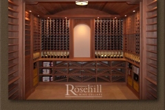 KO-01-Rosehill – Arched Tasting Niche with Individual Single Bottle Wine Storage SL