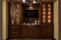 Scotch and Humidor Cabinet within Custom Wine Cellar SL
