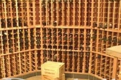 Angled Walls in Wine Room - Modular Wine Racking