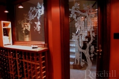 Grapes on the door for this Wine Cellar