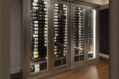 Metal Looking Wine Cabinet