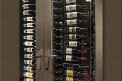 Metal Wine Racks within Climate Controlled Wine Cabinet
