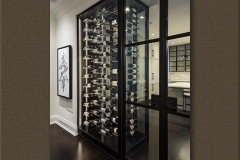 Modern Doors with Black Frame for Wine Area