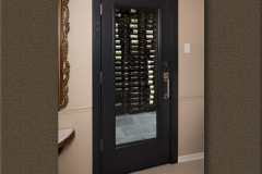 White Oak Wine Cellar Door - Stained Black