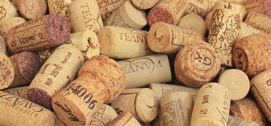 A wet cork keeps the air out of a wine bottle