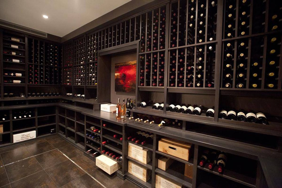 Alex Lifeson’s wine cellar: designed and built by Rosehill Wine Cellars.
