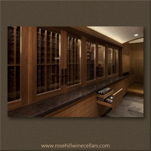 Rose Hill Wine Cellar Display