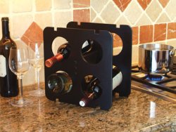 Wine rack ideal for kitchen counter