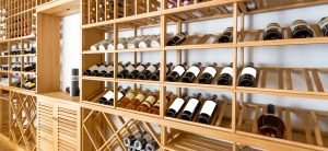 wine cellar wine rack in residential house
