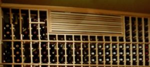 air duct vent in wine cellar