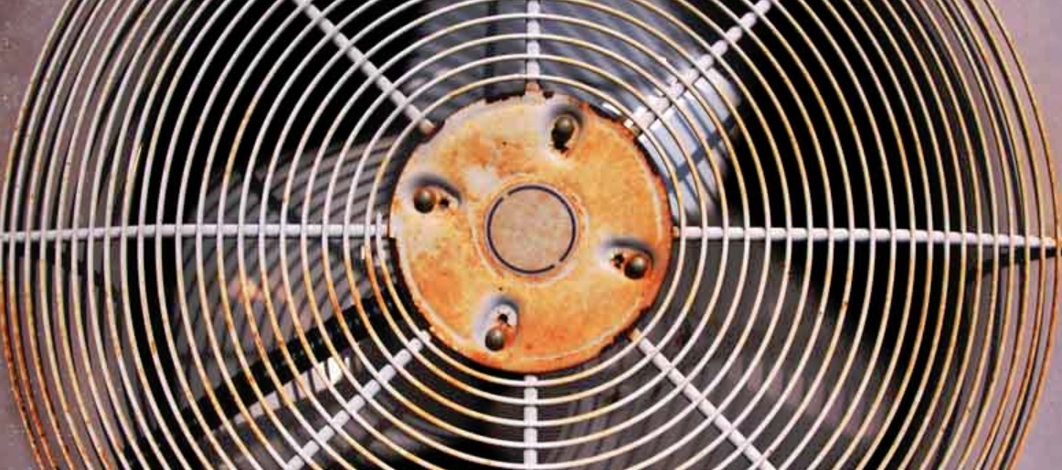 rusty fan AC wine cooler