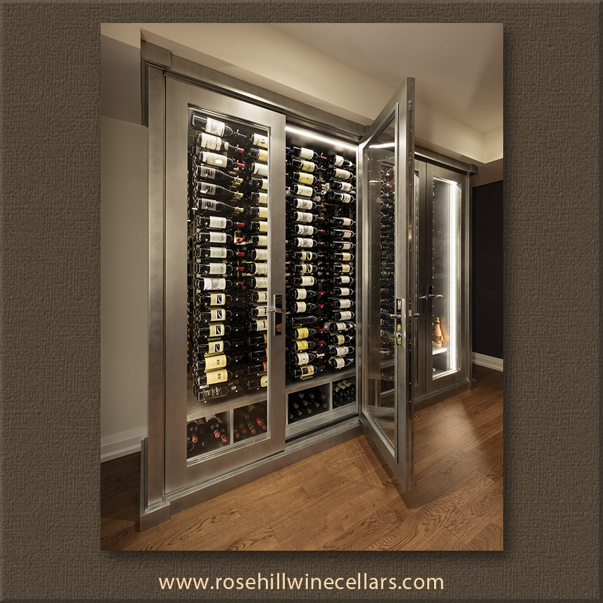 Glass Doors wine cabinet for Special Effect Wine Cabinet