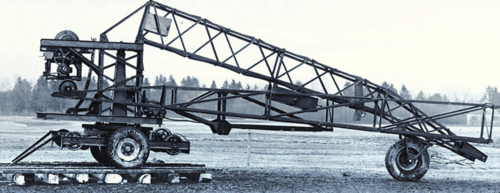 Liebherr's first construction crane, TK10 - 1949