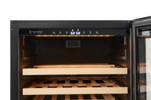 Vantaggio wine coolers have built-in LED control panels.
